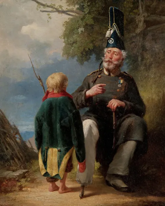 Framed Print : Soldier memories, 1860. Creator: Johan Christoffer Boklund Framed Print : Soldier memories, 1860. Creator: Johan Christoffer Boklund
