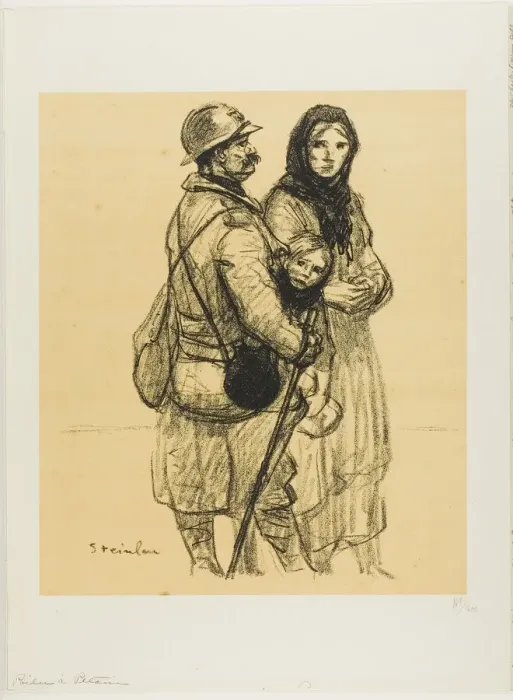 Framed Print : A Soldier for Petain, 1915 / 17. Creator: Theophile Alexandre Steinlen Framed Print : A Soldier for Petain, 1915 / 17. Creator: Theophile Alexandre Steinlen
