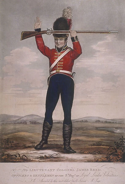 Soldier of the second regiment of Loyal London Volunteers, c1800. Artist: R Page