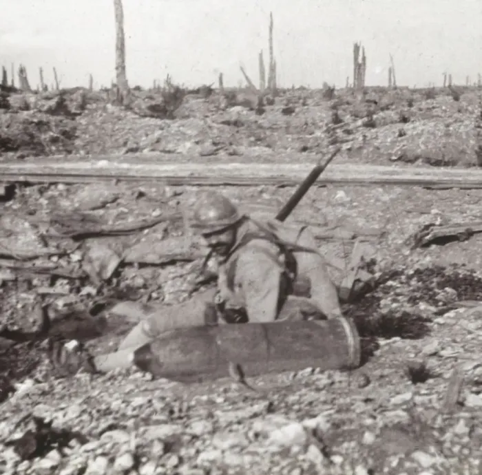 Framed Print : Soldier with shell, Bois d Avocourt, Verdun, northern France, c1914-c1918 Framed Print : Soldier with shell, Bois d Avocourt, Verdun, northern France, c1914-c1918