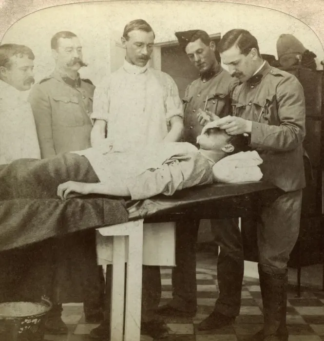 Framed Print : Soldier who fell at the front, Wynberg Hospital, Cape Town, South Africa, Boer War, 1899-1902. Artist: Underwood & Underwood Framed Print : Soldier who fell at the front, Wynberg Hospital, Cape Town, South Africa, Boer War, 1899-1902. Artist: Underwood & Underwood