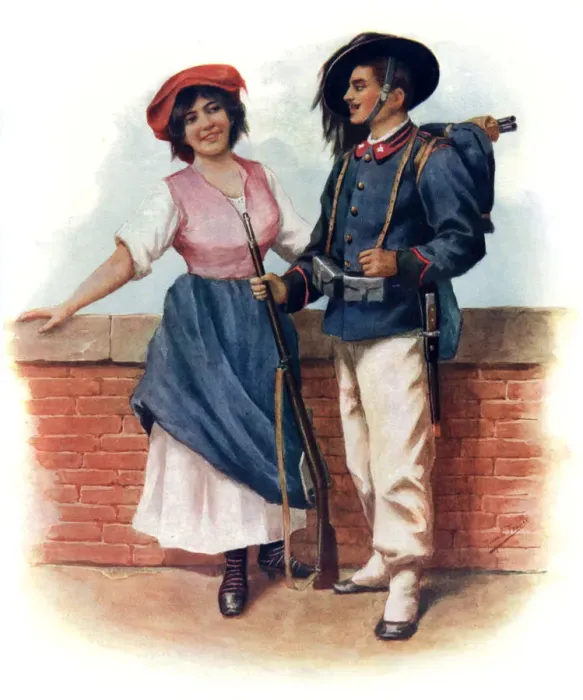 Framed Print : The Soldiers Farewell, 1908-1909. Artist: H Kollien Framed Print : The Soldiers Farewell, 1908-1909. Artist: H Kollien