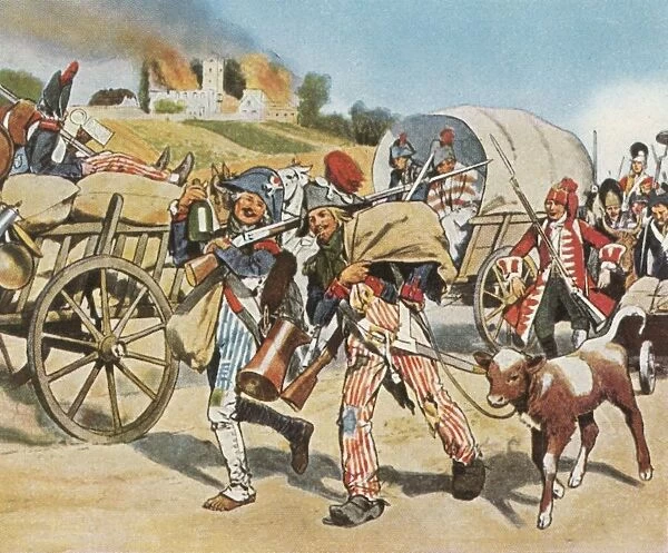 Soldiers of the French Revolution in the Pfalz, 1793, (1936). Creator: Unknown