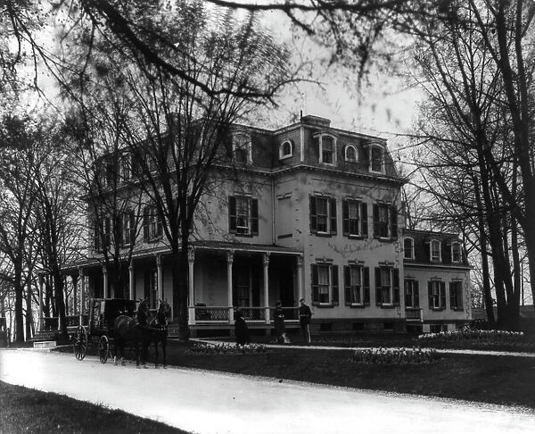 Soldiers Home, exterior showing house, Washington, D.C, c1895. Creator: Frances Benjamin Johnston