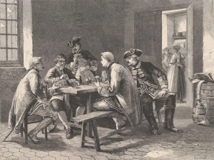 Framed Print : Soldiers Playing at Cards, from Illustrated London News, May 4, 1861 Framed Print : Soldiers Playing at Cards, from Illustrated London News, May 4, 1861