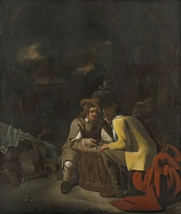 Framed Print : Soldiers playing Dice, 1656. Creator: Michiel Sweerts Framed Print : Soldiers playing Dice, 1656. Creator: Michiel Sweerts