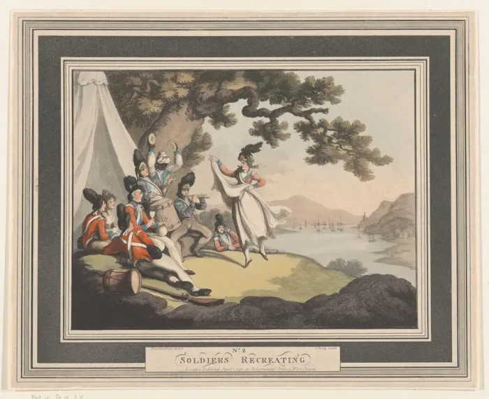 Framed Print : Soldiers Recreating, April 1, 1798. Creator: Heinrich Schutz Framed Print : Soldiers Recreating, April 1, 1798. Creator: Heinrich Schutz