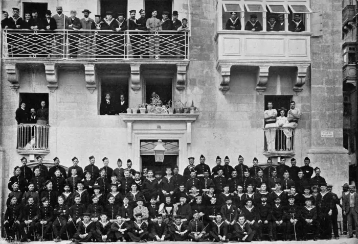 Framed Print : The soldiers and sailors home annual picnic at Malta, 1896. Artist: R Ellis Framed Print : The soldiers and sailors home annual picnic at Malta, 1896. Artist: R Ellis