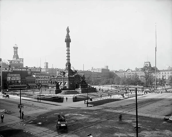 Soldiers and Sailors Monument, Cleveland, Ohio, ca 1900. Creator: Unknown