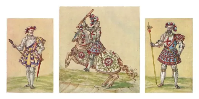 Framed Print : Soldiers of the Tudor Period, c16th century, (1903) Framed Print : Soldiers of the Tudor Period, c16th century, (1903)