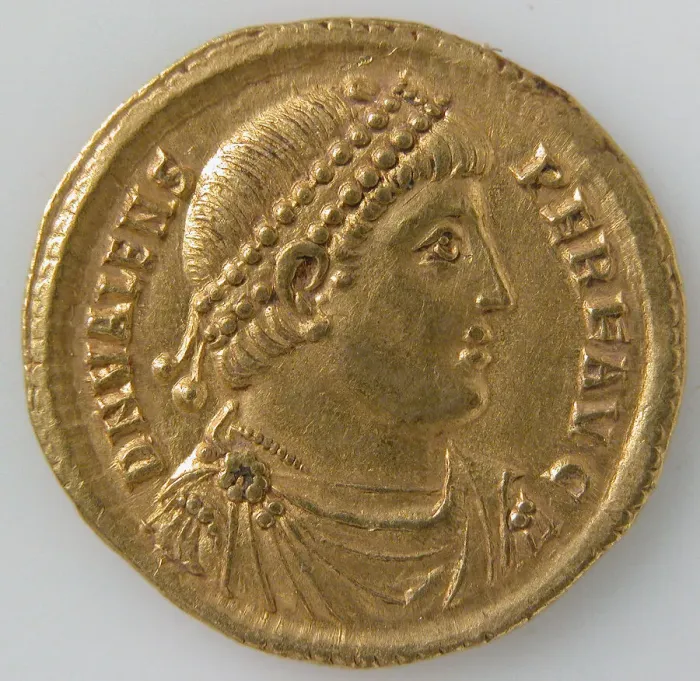 Framed Print : Solidus, Byzantine, 364-378. Creator: Unknown Framed Print : Solidus, Byzantine, 364-378. Creator: Unknown