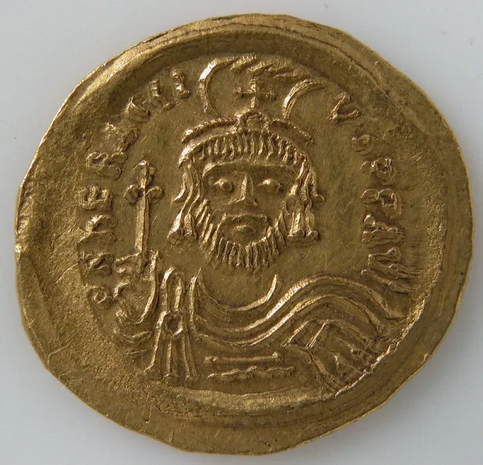 Framed Print : Solidus, Byzantine, 610-641. Creator: Unknown Framed Print : Solidus, Byzantine, 610-641. Creator: Unknown