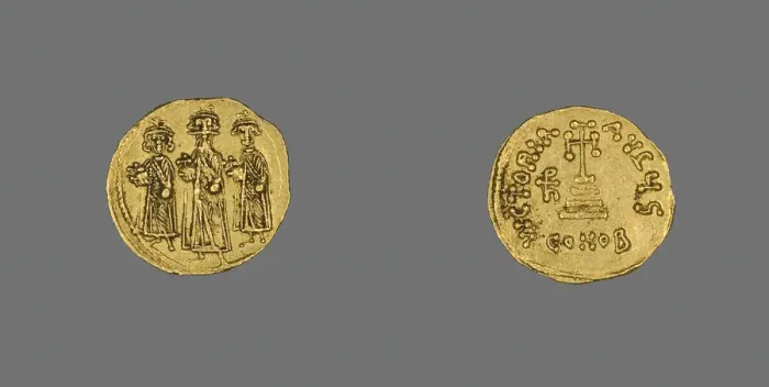 Framed Print : Solidus (Coin) of Heraclius, 638-641. Creator: Unknown Framed Print : Solidus (Coin) of Heraclius, 638-641. Creator: Unknown
