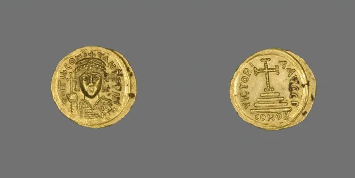 Framed Print : Solidus (Coin) of Tiberius II, 574-582. Creator: Unknown Framed Print : Solidus (Coin) of Tiberius II, 574-582. Creator: Unknown