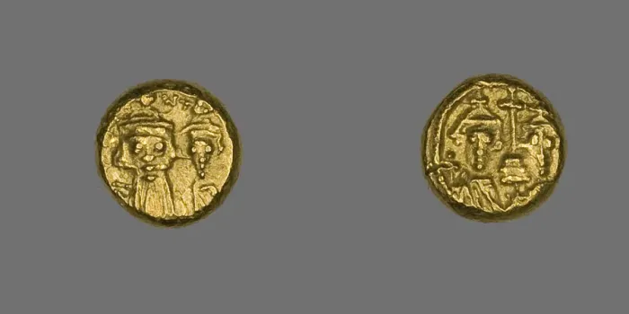 Framed Print : Solidus (Coin) of Tiberius II Constantinus, 578-582. Creator: Unknown Framed Print : Solidus (Coin) of Tiberius II Constantinus, 578-582. Creator: Unknown