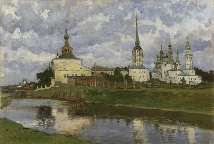 Framed Print : Solikamsk, 1910. Creator: Makovsky, Alexander Vladimirovich (1869-1924) Framed Print : Solikamsk, 1910. Creator: Makovsky, Alexander Vladimirovich (1869-1924)