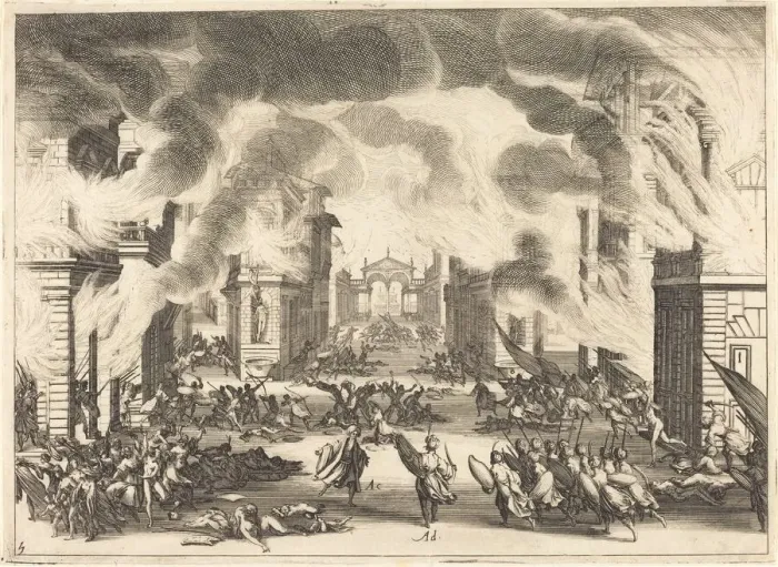 Framed Print : Solimano, Act V, 1620. Creator: Jacques Callot Framed Print : Solimano, Act V, 1620. Creator: Jacques Callot