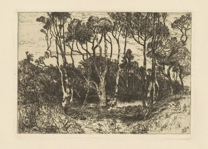 Framed Print : Solitude, 1880. Creator: Mary Nimmo Moran Framed Print : Solitude, 1880. Creator: Mary Nimmo Moran