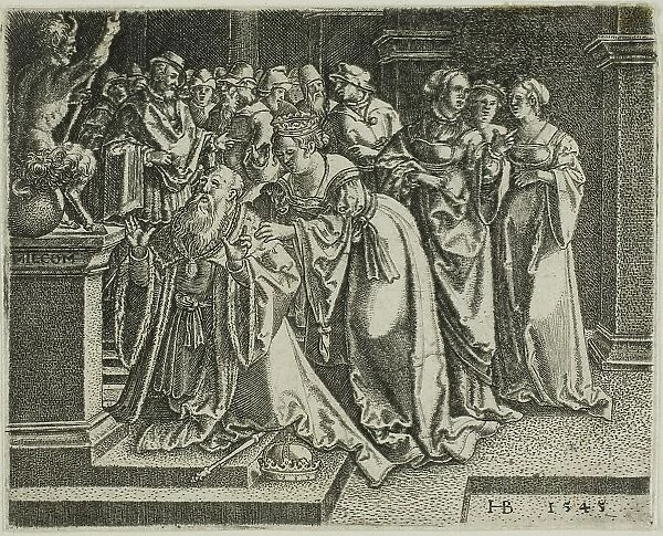 Solomon Adoring the Idols, 1545. Creator: Hans Brosamer