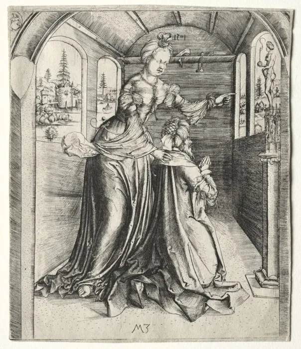 Framed Print : Solomon Worshipping Idols, 1501. Creator: Master MZ (German) Framed Print : Solomon Worshipping Idols, 1501. Creator: Master MZ (German)