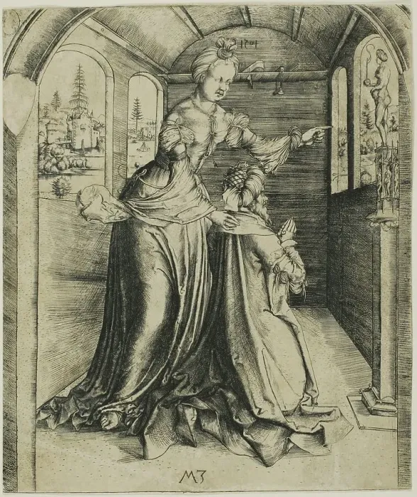 Framed Print : Solomon's Idolatry, 1501. Creator: Master MZ Framed Print : Solomon's Idolatry, 1501. Creator: Master MZ