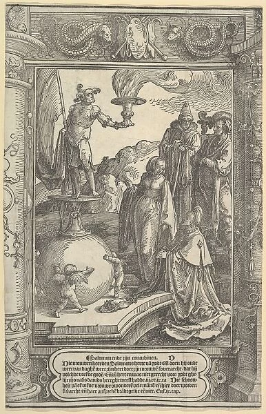 Solomon's Idolatry [I Kings, 11:1-8], ca. 1517. Creator: Lucas van Leyden