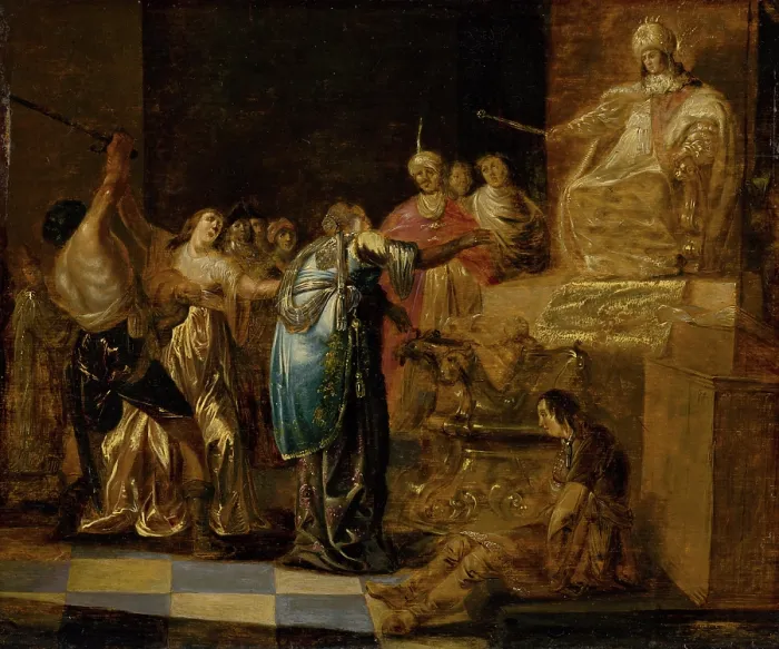 Framed Print : Solomon's Judgement, 1651. Creator: Gijsbert Jansz Sibilla. Solomon's Judgement, 1651. Creator: Gijsbert Jansz Sibilla Framed Print : Solomon's Judgement, 1651. Creator: Gijsbert Jansz Sibilla. Solomon's Judgement, 1651. Creator: Gijsbert Jansz Sibilla