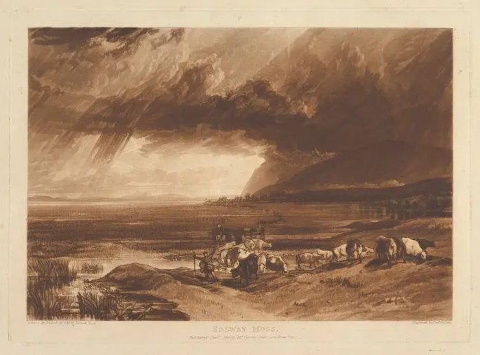 Framed Print : Solway Moss (Liber Studiorum, part XI, plate 52), January 1, 1816. Creator: JMW Turner Framed Print : Solway Moss (Liber Studiorum, part XI, plate 52), January 1, 1816. Creator: JMW Turner
