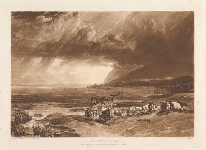 Framed Print : Solway Moss (Liber Studiorum, part XI, plate 52), January 1, 1816. Creator: JMW Turner Framed Print : Solway Moss (Liber Studiorum, part XI, plate 52), January 1, 1816. Creator: JMW Turner