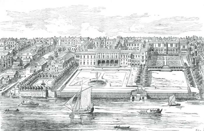 Framed Print : Somerset House, 1755 (1897) Framed Print : Somerset House, 1755 (1897)