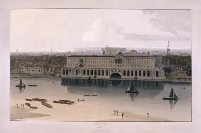 Framed Print : Somerset House, London, 1804. Artist: William Daniell Framed Print : Somerset House, London, 1804. Artist: William Daniell