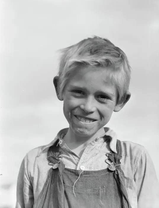 Framed Print : Son of cotton picker living in squatters camp near Farmersville, California, 1936. Creator: Dorothea Lange Framed Print : Son of cotton picker living in squatters camp near Farmersville, California, 1936. Creator: Dorothea Lange