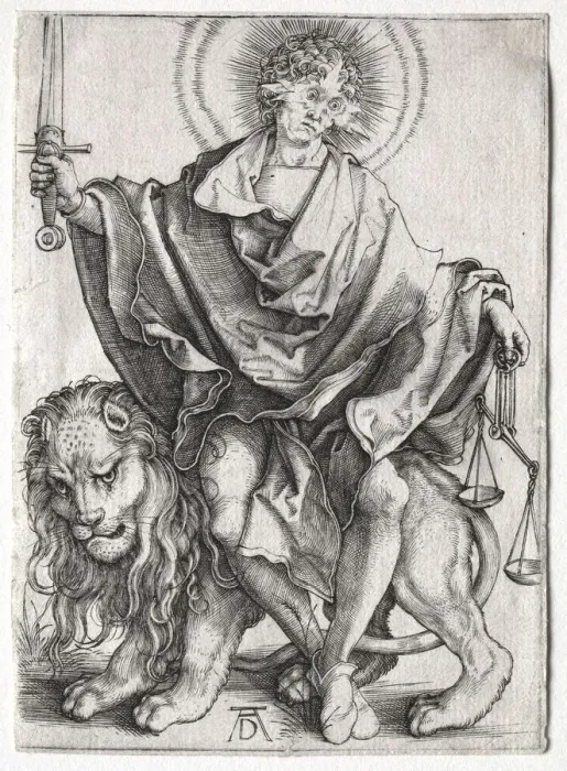Framed Print : Son of Righteousness, c. 1500. Creator: Albrecht Dürer (German, 1471-1528) Framed Print : Son of Righteousness, c. 1500. Creator: Albrecht Dürer (German, 1471-1528)