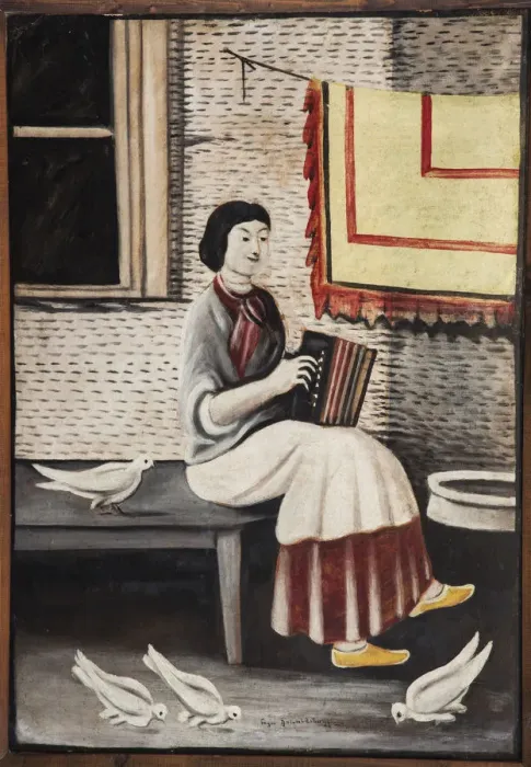 Framed Print : Sona Gorashvili Playing Accordion Framed Print : Sona Gorashvili Playing Accordion
