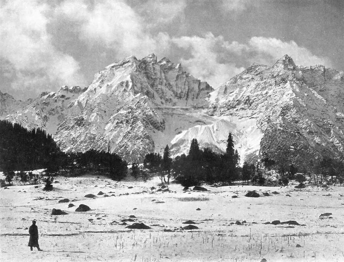 Framed Print : Sonamarg mountains, Kashmir, India, early 20th century. Artist: F Bremner Framed Print : Sonamarg mountains, Kashmir, India, early 20th century. Artist: F Bremner