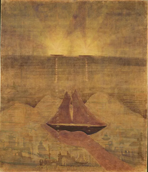 Framed Print : Sonata No. 5 (Sonata of the Sea). Andante, 1908. Creator: Ciurlionis, Mikalojus Konstantinas (1875-1911) Framed Print : Sonata No. 5 (Sonata of the Sea). Andante, 1908. Creator: Ciurlionis, Mikalojus Konstantinas (1875-1911)