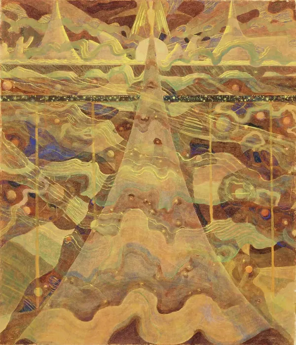 Framed Print : Sonata No. 6 (Sonata of the Stars). Allegro, 1908. Creator: Ciurlionis, Mikalojus Konstantinas (1875-1911) Framed Print : Sonata No. 6 (Sonata of the Stars). Allegro, 1908. Creator: Ciurlionis, Mikalojus Konstantinas (1875-1911)
