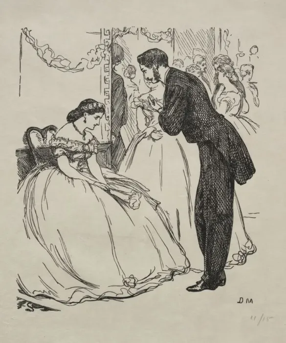 Framed Print : The Song of the Disconsolate One, 1863. Creator: George Louis Palmella Busson Du Maurier (British Framed Print : The Song of the Disconsolate One, 1863. Creator: George Louis Palmella Busson Du Maurier (British