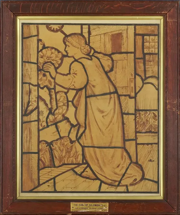 Framed Print : The Song of Solomon - I opened to my Beloved, 1862-3. Creator: Sir Edward Coley Burne-Jones Framed Print : The Song of Solomon - I opened to my Beloved, 1862-3. Creator: Sir Edward Coley Burne-Jones