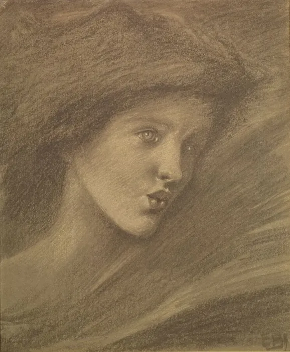 Framed Print : The Song of Solomon - study of a zephyr for Sponsa de Libano, 1891. Creator: Frederick Hollyer Framed Print : The Song of Solomon - study of a zephyr for Sponsa de Libano, 1891. Creator: Frederick Hollyer