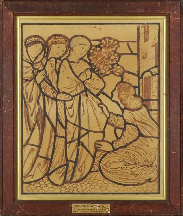 Framed Print : The Song of Solomon - Whither is thy Beloved gone, O thou fairest among Women, 1862-3. Creator: Sir Edward Coley Burne-Jones Framed Print : The Song of Solomon - Whither is thy Beloved gone, O thou fairest among Women, 1862-3. Creator: Sir Edward Coley Burne-Jones