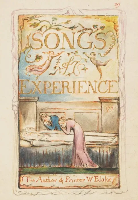 Framed Print : Songs of Experience: Title page, ca. 1825. Creator: William Blake Framed Print : Songs of Experience: Title page, ca. 1825. Creator: William Blake