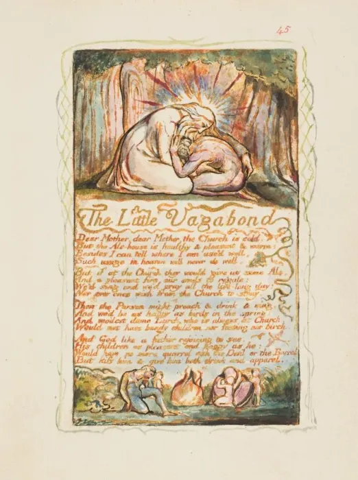 Framed Print : Songs of Innocence and of Experience: The Little Vagabond, ca. 1825 Framed Print : Songs of Innocence and of Experience: The Little Vagabond, ca. 1825