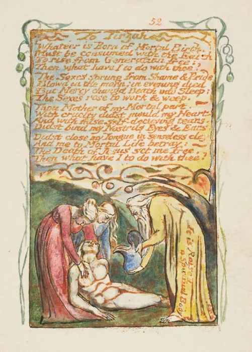Framed Print : Songs of Innocence and of Experience: To Tirzah, ca. 1825. Creator: William Blake Framed Print : Songs of Innocence and of Experience: To Tirzah, ca. 1825. Creator: William Blake