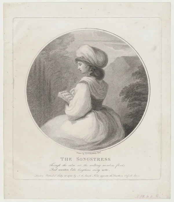 Framed Print : The Songstress, 1782. Creator: John Raphael Smith Framed Print : The Songstress, 1782. Creator: John Raphael Smith