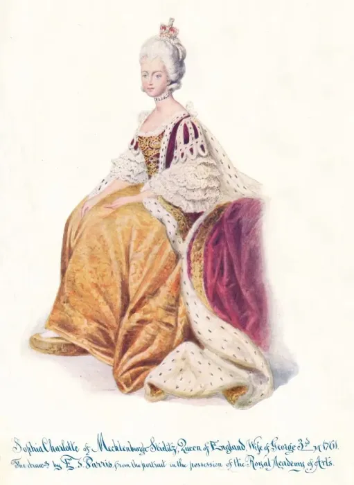 Framed Print : Sophia Charlotte of Mecklenburgh Strellitz, Queen of England, Wife of George 3rd, 1911 Framed Print : Sophia Charlotte of Mecklenburgh Strellitz, Queen of England, Wife of George 3rd, 1911