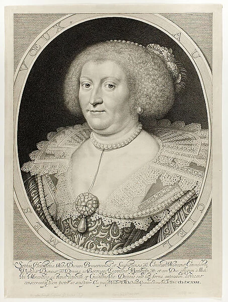 Sophia Hedwichia, Countess of Nassau-Dietz, 1631. Creator: Willem Jacobzoon Delff
