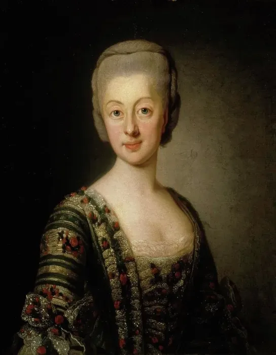 Framed Print : Sophia Magdalena, Queen of Sweden, 1775. Creator: Workshop of Alexander Roslin Framed Print : Sophia Magdalena, Queen of Sweden, 1775. Creator: Workshop of Alexander Roslin