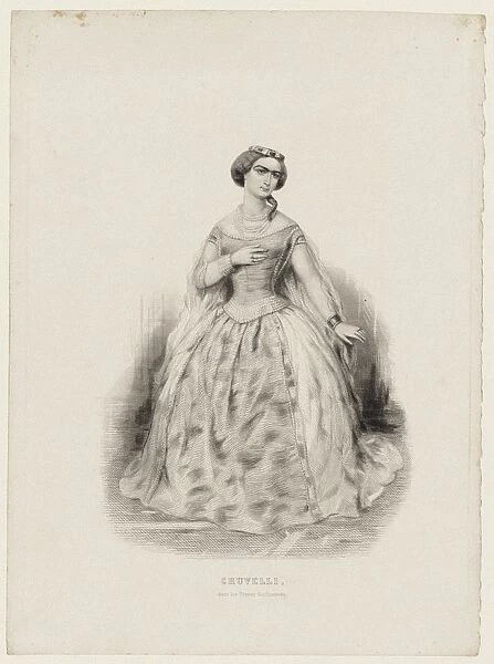 Sophie Cruvelli (1826-1907) in Opera Les Vepres siciliennes by Giuseppe Verdi, 1855