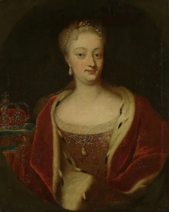 Framed Print : Sophie Magdalene, Queen of Denmark-Norway, probably 1730s. Creator: Johann Salomon Wahl Framed Print : Sophie Magdalene, Queen of Denmark-Norway, probably 1730s. Creator: Johann Salomon Wahl